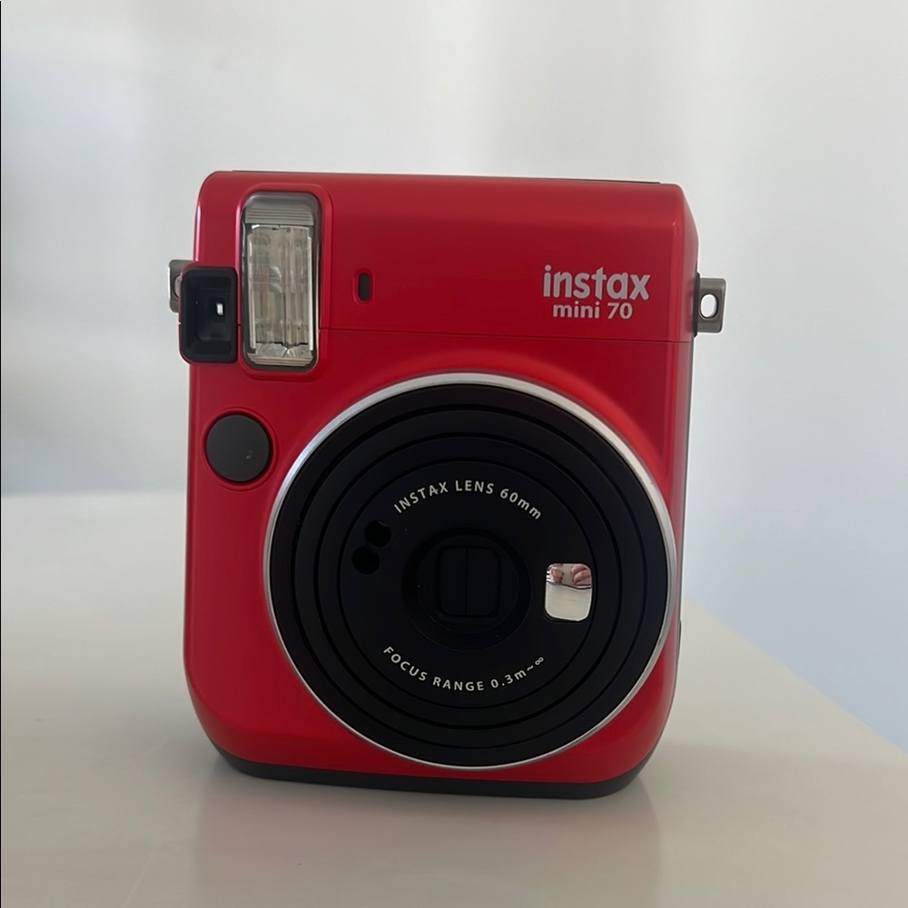 Instax Red and Black Instant Film Camera